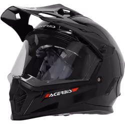 Acerbis Rider Solid Casco da motocross per ragazzi, nero, dimensione XL