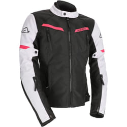 Acerbis X-Street Giacca tessile moto da donna, nero-bianco-rosa, dimensione M per donne