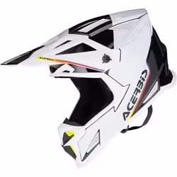 Acerbis T711 Casco da motocross, nero-bianco, dimensione L per uomo