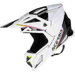Acerbis T711 Casco da motocross, nero-bianco, dimensione L per uomo