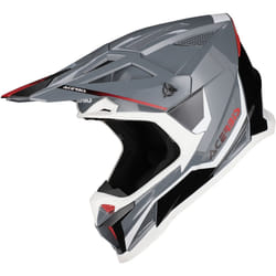 Acerbis T711 Casco da motocross, grigio-bianco, dimensione S per uomo