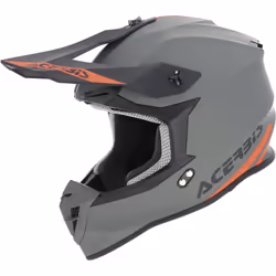 Acerbis Linear Solid Casco da motocross, grigio, dimensione M per uomo