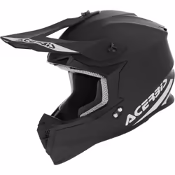 Acerbis Linear Solid Casco da motocross, nero, dimensione S per uomo