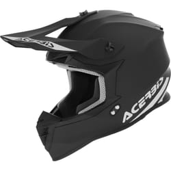 Acerbis Linear Solid Casco da motocross, nero, dimensione M per uomo