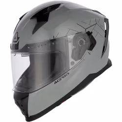 Acerbis X-Way Solid Casco, grigio, dimensione L per uomo