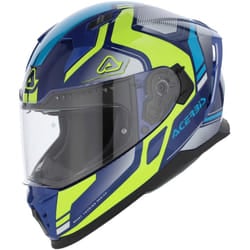 Acerbis X-Way Graphic Casco, blu-giallo, dimensione L per uomo