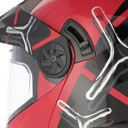 Acerbis Rider Graphic Casco, nero-rosso, dimensione M per uomo