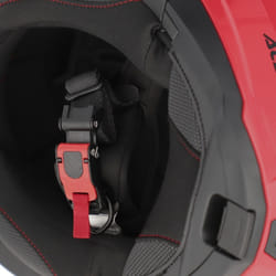 Acerbis Rider Graphic Casco, nero-rosso, dimensione L per uomo