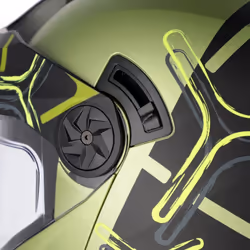 Acerbis Rider Graphic Casco, nero-verde, dimensione L per uomo