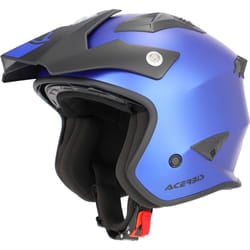 Acerbis Aria Metallic Casco Jet, blu, dimensione S per uomo