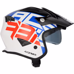 Acerbis Jet Aria Graphic Casco Jet, bianco-rosso-blu, dimensione XS per uomo - Vista aggiuntiva 11
