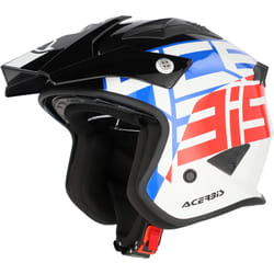 Acerbis Jet Aria Graphic Casco Jet, bianco-rosso-blu, dimensione XL per uomo