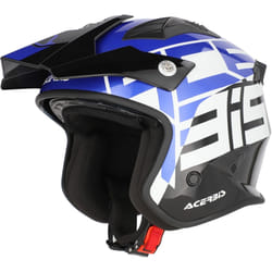 Acerbis Jet Aria Graphic Casco Jet, nero-blu, dimensione M per uomo