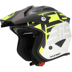 Acerbis Jet Aria Graphic Casco Jet, nero-giallo, dimensione L per uomo