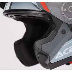 Acerbis Serel Graphic Casco, grigio-rosso, dimensione XS per uomo