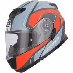 Acerbis Serel Graphic Casco, grigio-rosso, dimensione L per uomo