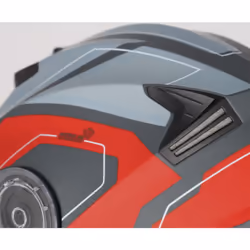 Acerbis Serel Graphic Casco, grigio-rosso, dimensione L per uomo