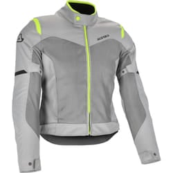 Acerbis Ramsey Vent 2.0 Mesh Ladies Giacca tessile da moto, grigio-giallo, dimensione S per donne