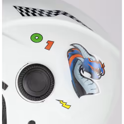 Acerbis Jet Brezza Kid Kids Casco Jet, bianco, dimensione M per bambini