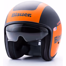 Blauer Pilot 1.1 G Graphic Casco Jet, nero-arancione, dimensione XS per uomo