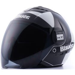 Blauer Real HT Graphic A Casco Jet, nero-bianco, dimensione XS per uomo