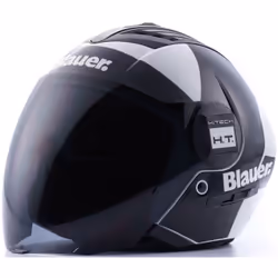 Blauer Real HT Graphic A Casco Jet, nero-bianco, dimensione XS per uomo