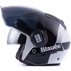 Blauer Real HT Graphic A Casco Jet, nero-bianco, dimensione XS per uomo