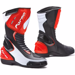 Forma Freccia Stivali da moto, nero-bianco-rosso, dimensione 45 per uomo