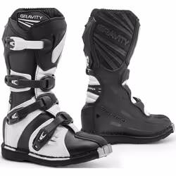 Forma Gravity Stivali Motocross, nero-bianco, dimensione 38 per uomo