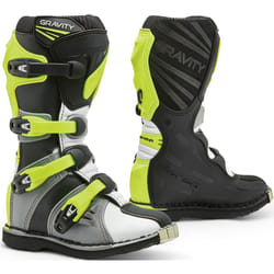 Forma Gravity Stivali Motocross, grigio-bianco-giallo, dimensione 35 per uomo