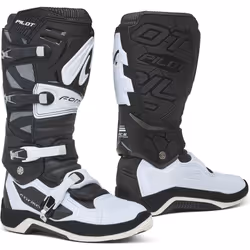 Forma Pilot Motocross Stivali, nero-bianco, dimensione 43 per uomo