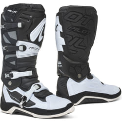 Forma Pilot Motocross Stivali, nero-bianco, dimensione 46 per uomo