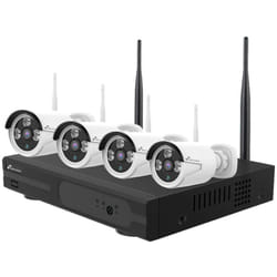Kit videosorveglianza wireless full hd ip 4 telecamere 3 mpx wifi Nivian