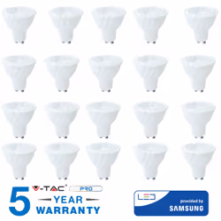 20 LAMPADINE LED GU10 6W FARETTO SPOTLIGHT CHIP SAMSUNG DIMMERABILE 110° GRADI Lampadine LED SMD chip Samsung attacco GU10 co ...