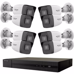 Kit di Videosorveglianza HWN-2104MH e HWI-B020H 2.8MM Sistema NVR con 4 Canali e Telecamere HD Il sistema comprende un NVR a ...