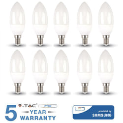 10 V-tac pro Lampadina led Chip Samsung E14 5,5W Candela 4000K Dimmerabile