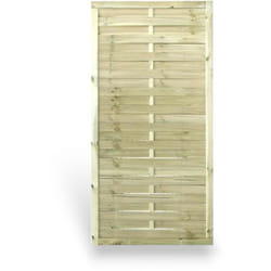 Maco - Pannello recinzione in legno impregnato barriera frangivento 90x180 cm Forest