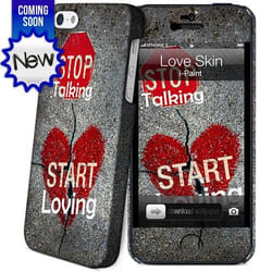 i-Paint Love Case+Skin Cover iPhone 5 Multicolore