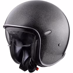 Premier Vintage U9 Glitter Silver Casco Jet, argento, dimensione S per uomo