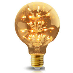 BS - lampadina led 3W luce calda attacco E27 sfera globo G95 stella luminosa 2200K