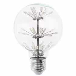 Lampadina led 3W 2700K luce calda attacco E27 sfera globo G95 stella luminosa Vetro ultrasottile dal design piú accattivante, ...