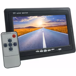 Monitor LCD 7" a Colori 2 Ingressi Video RCA per Telecamera Sorveglianza Ottimo monitor il display è ad alta risoluzione per  ...