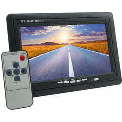 BES - Monitor lcd 7' a Colori 2 Ingressi Video rca per Telecamera Sorveglianza