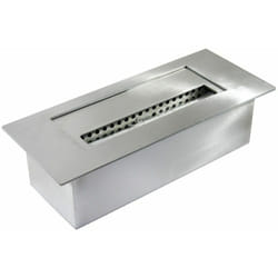 Divina Fire - Bruciatore a Bioetanolo in Acciaio Inox serbatoio da incasso da 1,5 lt 30 cm