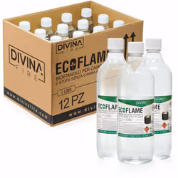 BIOETANOLO ECOFLAME Il bioetanolo è un combustibile liquido e incolore, utilizzato per l’alimentazione di stufe e camini senz ...