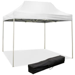 Gazebo richiudibile pieghevole 3 x 2 Bianco ricoperto in pvc impermeabile