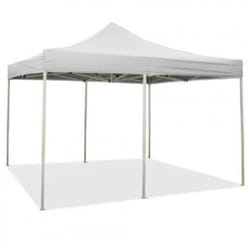 Gazebo richiudibile pieghevole 3 x 6 Bianco ricoperto in pvc impermeabile