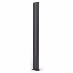 Doccia Solare da Esterno Giardino 30L Miscelatore e Lavapiedi Arkema Spring S Fascia Inox Grigio An - Vista aggiuntiva 3