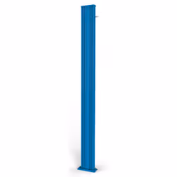 Doccia Solare da Esterno Giardino 30L Miscelatore e Lavapiedi Arkema Spring S Fascia Inox Blu - Vista aggiuntiva 3