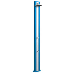 Doccia da Giardino Miscelatore Arkema Spring S Fascia Inox Light Blu